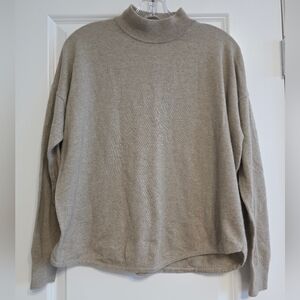 Madewell Taupe Mock Turtleneck Sweater Size Medium